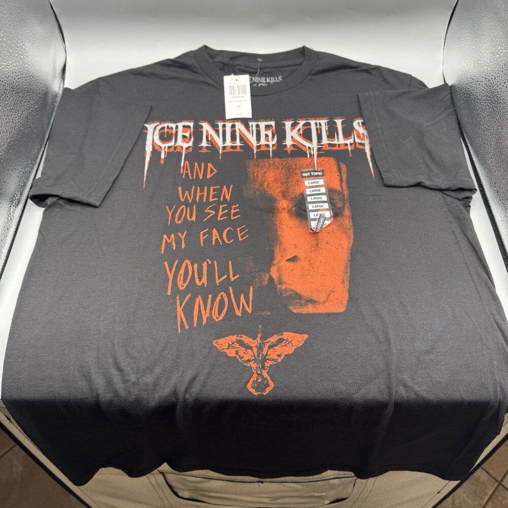 Ice Nine Kills X The Crow Quote T-Shirt LARGE New